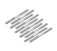 Tige de poussée filetée, 10 pièces M2 M3 en acier inoxydable, tige, goujons barre, tringlerie servo, diamètre 1,7/2,5 mm, L75-L300, for bateau RC (10 L75 mm)(10pcs M3 L250mm)