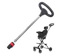 Tige de poussée pour poussette, barre de poignée pour poussette,Remplacement de la poignée ergonomique pour poussette | Accessoires de poussette stables, remplacement de barre de poussée pour les