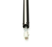 Tige de prolongation aluminium brossé longueur 31 cm pour ventilateur de plafond