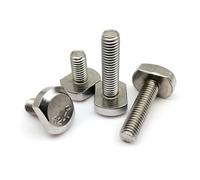 Tige de rail goulotte à rainure en T acier inoxydable A2-70, 1/2/5/10 pièces M5 M6 M8 M10 M12(10pcs M5,16mm)