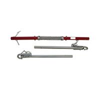 Tige de remorquage galvanisé L1.8xl70xH55mm poids 5.1 kg rouge/argent