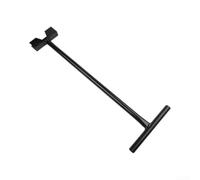 Tige de robinet à boisseau sphérique en PVC robuste avec poignée à double oreille pour un puits profond sûr pour l'accès et le contrôle du pipeline souterrain avec haute visibilité en forme de T rouge