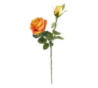 Tige de roses artificielles orange H48cm - Atmosphera createur d'interieur