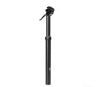 Tige de selle compte-gouttes manuelle 31,6 mm, tige de suspension hydraulique 100 mm en alliage d'aluminium pour vélo avec levier à distance pour VTT, noir parent (30,9 x 380 mm)