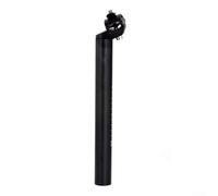 Tige de selle courte en alliage d'aluminium 30,9 mm/31,6 mm x 300 mm pour VTT et vélos de route avec pince de verrouillage à double piste et interface antidérapante (30,9 x 300 mm, noir)