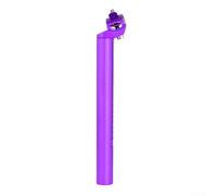 Tige de selle courte en alliage d'aluminium 30,9 mm/31,6 mm x 300 mm pour VTT et vélos de route avec pince de verrouillage à double piste et interface antidérapante (30,9 x 300 mm, violet)