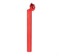 Tige de selle courte en alliage d'aluminium 30,9 mm/31,6 mm x 300 mm pour VTT et vélos de route avec pince de verrouillage à double piste et interface antidérapante (31,6 x 300 mm, rouge)