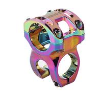 Tige de selle courte pour VTT, diamètre du guidon de 31,8 mm, angle de 0°, tige de selle creuse en alliage d’aluminium CNC avec anodisée, adaptée aux sentiers et à tous les