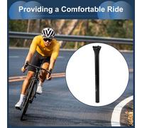 Tige De Selle De Vélo 30.8X400Mm Tube De Selle De Selle De Vélo En Fibre De Carbone Noir Brillant Léger