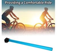 Tige De Selle De VéLo à Angle RéGlable Tube De Selle De Selle De VéLo Bleu 1 Pc 27,2X500Mm Alliage D'Aluminium