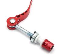 Tige de selle de vélo à dégagement rapide, M6 x 65 mm, collier de serrage à dégagement rapide (rouge)