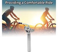 Tige de selle de vélo Batterie de véhicule pour vélos électriques Antivol Pliable Selle de vélo Tube de selle en acier ton argent 1 Pc 27,2x150mm en acier