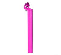 Tige de selle de vélo en alliage d'aluminium, 30,9/31,6 mm, courte 300 mm, verrouillage sécurisé pour vélo de route, VTT (30,9 x 300 mm, rose)