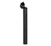 Tige de selle de vélo en alliage d'aluminium, 30,9/31,6 mm, courte 300 mm, verrouillage sécurisé pour vélo de route VTT (31,6 x 300 mm, noir)