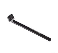 Tige de selle de vélo en alliage d'aluminium pour VTT et vélos de route, finition anodisée poncée, angle réglable, plusieurs options de diamètre 25,4 mm à 31,6 mm, noir (27,2 x 450 mm)