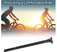 Tige de selle de vélo légère en fibre de carbone noir mat 1 pièce 31,8x600mm
