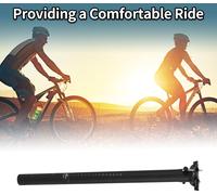 Tige de selle de vélo légère en fibre de carbone noir mat 1 pièce 33,9x500mm