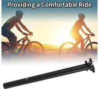 Tige de selle de vélo légère en fibre de carbone noir mat 1 pièce 34,9x550mm