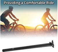 Tige de selle de vélo légère en fibre de carbone noir mat 1 pièce 34,9x600mm