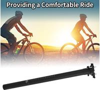 Tige de selle de vélo légère Tige de selle de vélo en carbone noir mat 1 pièce 31,8x550mm Fibre de carbone