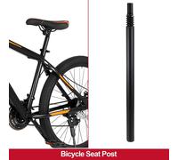 Tige de selle de vélo, pour VTT 31,8x550mm, 1 pièce noire