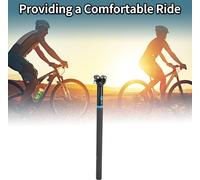 Tige De Selle De Vélo Réglage De La Hauteur Et De L'Angle Tige De Selle De Vélo Tube De Selle Mat Noir Noir Brillant Bleu 1 Pc 27.2X450Mm Fibre De Carbone