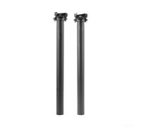 Tige de selle en fibre de carbone 27,2/30,8/31,6 mm - Tube droit 400 mm pour VTT, route et vélo - Léger 3K UD noir mat (3K 27,2 x 400 mm)
