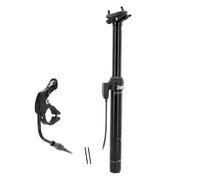 TIGE DE SELLE VTT REGLABLE P2R ALU NOIR DIAM. 30,9 L400mm (REGLAGE PAR CABLE