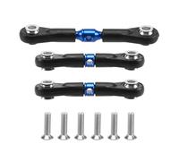 Tige de servomoteur de biellette de Direction, 3 pièces, for Tamiya TT-02 TT-02T TT02 TT02T 1/10 RC, pièces de Mise à Niveau de Voiture, Accessoires, Bleu