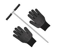 Tige de sonde pour le sol: métal de grande épaisseur, commande manuelle pratique, arbre rigide droit, taille facile à ranger | pour le contrôle du sol de jardin, inspection du sol, t