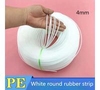 Tige de soudage HDPE à fil unique PP,plaque en polyéthylène,soudage à la chaleur,extrusion de géomembrane,torche de soudage en plastique,fil rond spécial -(5M) PE Blanc