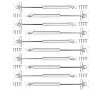 Tige de support aulique 10 pièces, vérin à gaz d'armoire, charnière à fermeture douce pour meubles, tige en aluminium et aulique avec gaz de génération de pression, pour tatami,