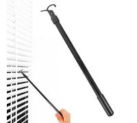 Tige De Tirage Stores sans Cordon - 35-60 Cm Bâton Télescopique | Crochet Aluminium Réglable | Ouverture Compacte pour Rideaux Stores Enrouleurs Maison Bureau
