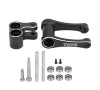 Tige de traction d'articulation arrière de moto en alliage d'aluminium, haute résistance, pièces améliorées pour LOSI 1/4 Promoto MX (Noire)