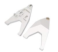Tige de Traction de Bras de Suspension Inférieur Avant en Alliage d'Aluminium Usiné CNC Accessoires de Mise à Niveau Durables pour TRAXXAS UDR RC Short Course Truck Noir Argent (Argent)