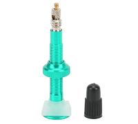 Tige de valve Presta pour vélo, extension de valve sous vide, adaptateur de valve, durable, léger, universel, pour VTT, vélo de route, alliage d'aluminium, silicone, 40 mm, 6 g (Vert)