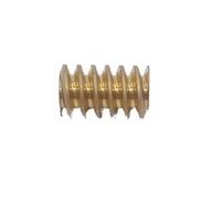 Tige d'engrenage à vis sans fin en cuivre, module de 0,5m, diamètre du trou d'ouverture: 1,98mm x 2,28mm, longueur: 10mm, engrenage transmission métallique, pièce(2.98mm)