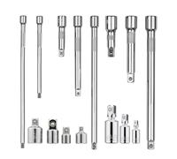 Tige d'extension à douille 1/2", 3/8", 1/4", tige d'extension robuste pour des angles difficiles à atteindre et des cliquets étroits