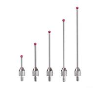 Tige d'extension à filetage micromètre avec point de contact en acier pour sondes indicatrices à cadran et outils de mesure de jauge de hauteur (M2,5 x D2 x L40)