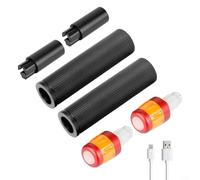 Tige d'extension compatible avec Xiaomi avec coque en silicone et bande lumineuse LED pour une visibilité nocturne (D)
