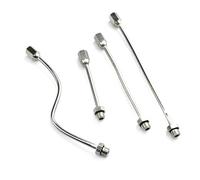 Tige d'extension de brumisation Haute Pression 10 pièces, Poteau d'extension de buse de Brume Flexible à Filetage de 1/8 Pouces(50cm(20 Pouces))