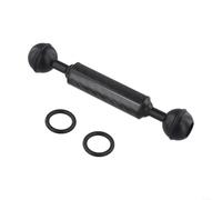 Tige d'extension de flottabilité à double boule fabriquée en fibre de carbone et alliage d'aluminium pour la photographie sous-marine avec caméras d'action et lumières de remplissage, noir 3K (12,7 cm