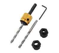 Tige d'extension de foret à tige ronde hexagonale à changement rapide pour perçage du métal doux et du bois avec têtes de 1,27 cm et 5/8" compatible avec les scies cloches de 16 à 152 mm (poignée