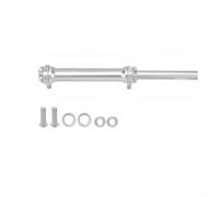 Tige d'extension de fourche arrière pour vélos pliants de 40,6 cm avec construction en alliage 6061 et géométrie conçue pour le contrôle du pliage (argent)
