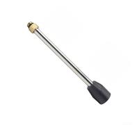 Tige d'extension de jet haute pression pour laveuse, lance en acier inoxydable de 25 cm avec filetage de 14 x 1,5 mm, baguette de pulvérisation noire pour l'entretien du jardin et du véhicule