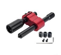Tige d'extension de levier de vitesse en alliage d'aluminium pour véhicules à transmission manuelle avec pommeau de levier de vitesse rapide rehausseur de hauteur finition noire (rouge)