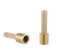 Tige d'extension de valve de robinet entièrement en cuivre à 20 dents pour installations de valve dissimulées où la précision dimensionnelle et la rigidité comptent (42 mm)
