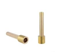 Tige d'extension de valve de robinet entièrement en cuivre à 20 dents pour valves de douche dissimulées nécessitant un maillage précis des dents et une répartition de la charge (52 mm)