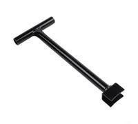 Tige d'extension de valve en acier avec poignée à double oreille pour un contrôle facile de la vanne à boisseau sphérique en PVC dans les puits profonds, avec revêtement durable résistant à la rouille