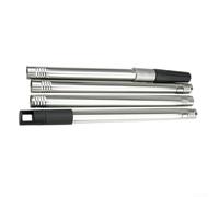 Tige d'extension d'épissure, 4 sections réglables en acier, pointe filetée pour raclette, argenté